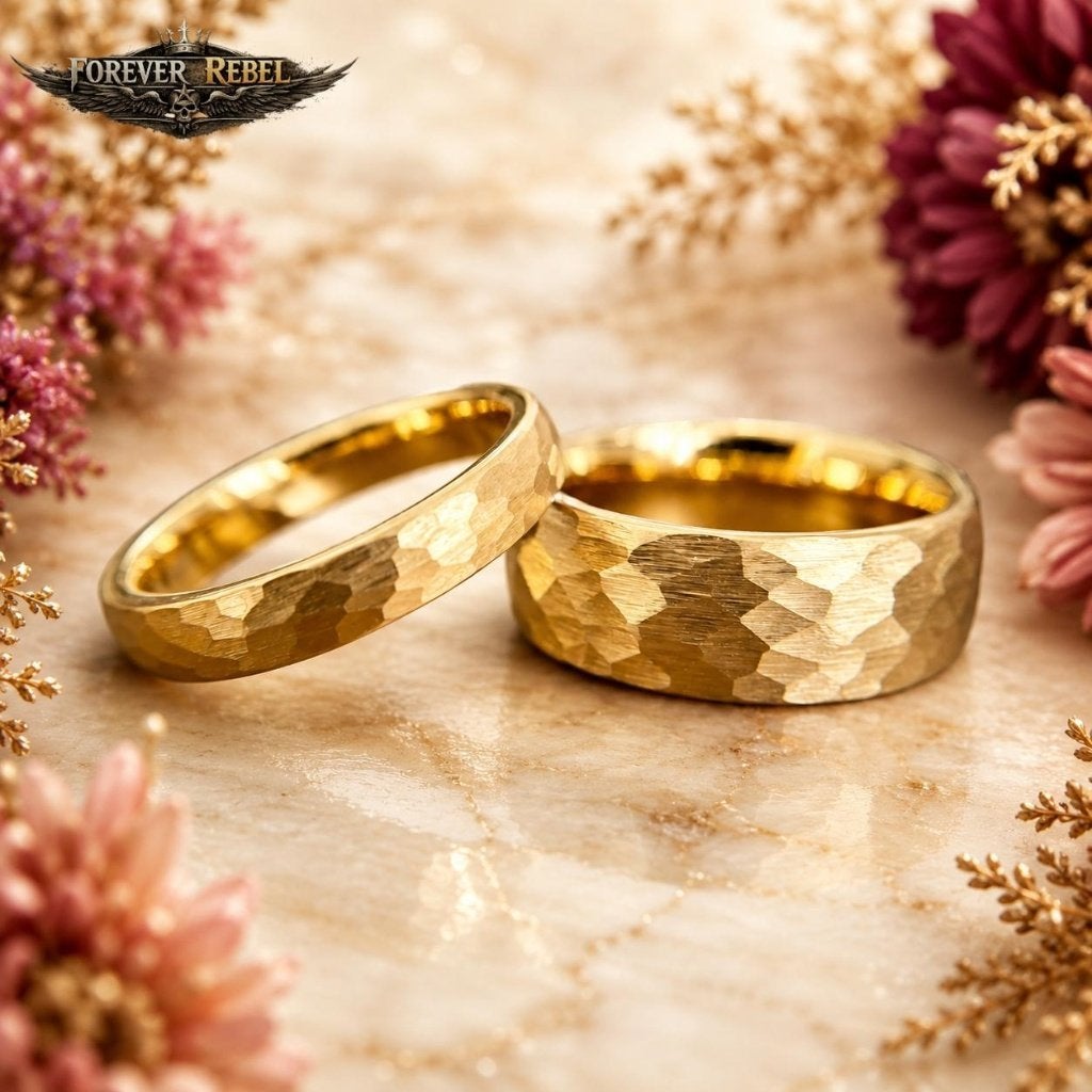 Wolfraam Trouwringen - Vayra Gold - Diverse Maten, Handtassen en Accessoires, Ringen, Overige materialen, Verzenden, Nieuw, Dame of Heer