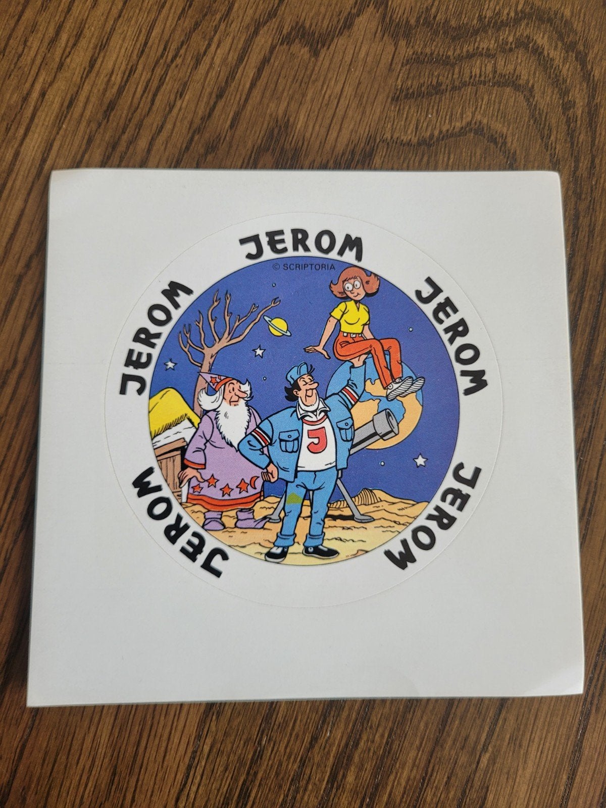 oude sticker Jerom, Ophalen of Verzenden
