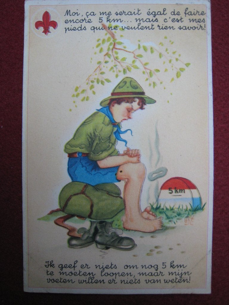 Scoutisme CP Humor x 1, Verzenden, Gebruikt, Overige typen