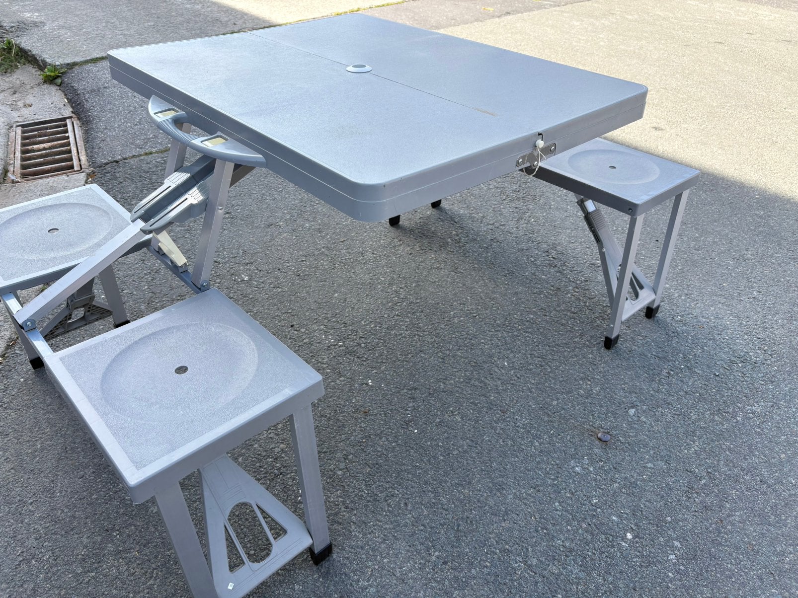 Table de camping avec chaises, Enlèvement, Comme neuf
