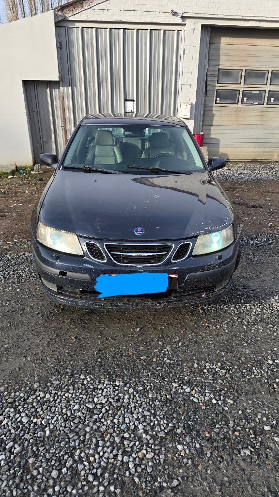 Saab 9-3, Auto's, Voorwielaandrijving, Beige, Blauw, Leder