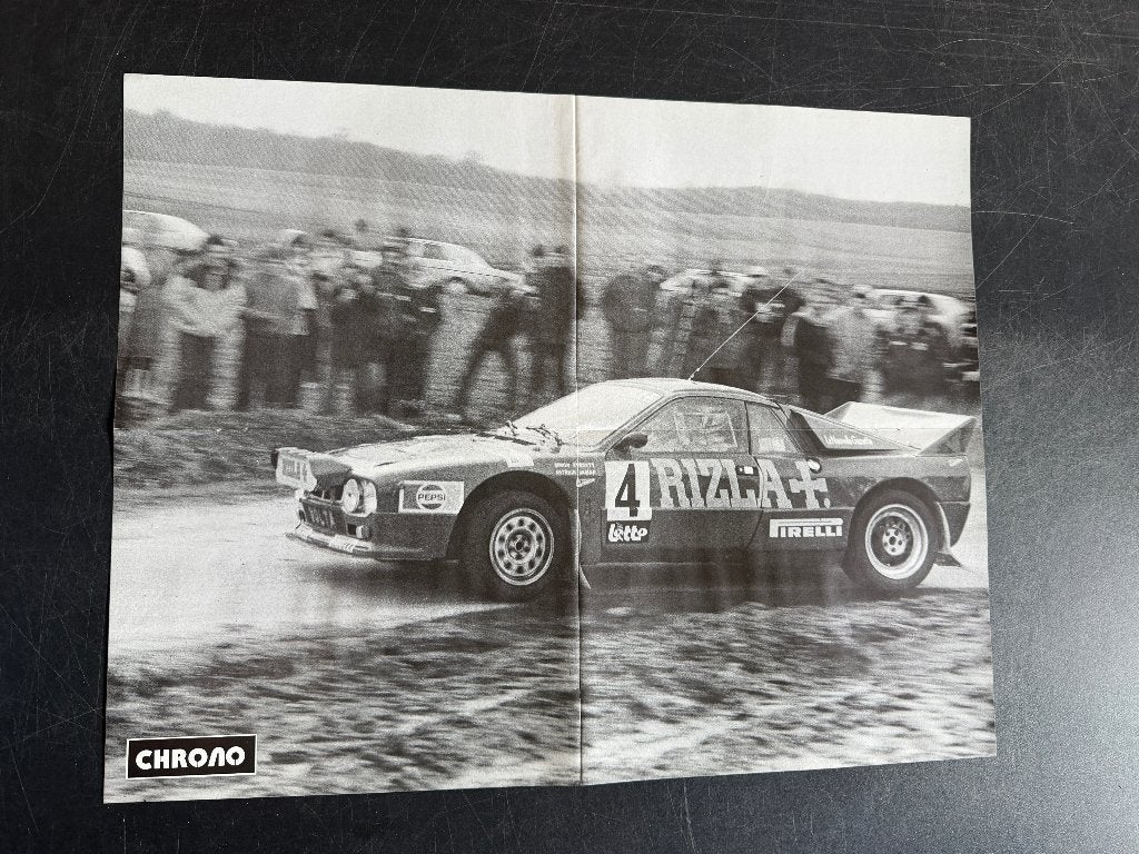 affiche rallye Everett-Jamar Lancia 037 Circuit Ardennes, Enlèvement ou Envoi, Utilisé, Voitures