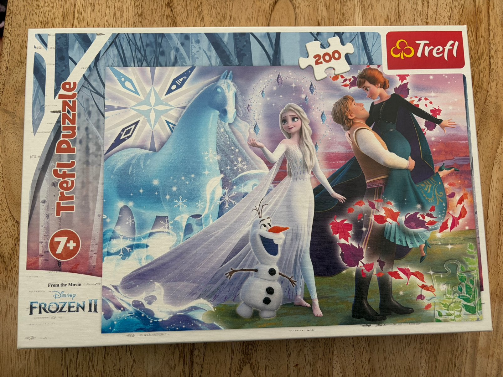 Puzzel - Trefl - 200 stukken - Frozen II, Enlèvement ou Envoi, Plus de 50 pièces, Comme neuf, 6 ans ou plus