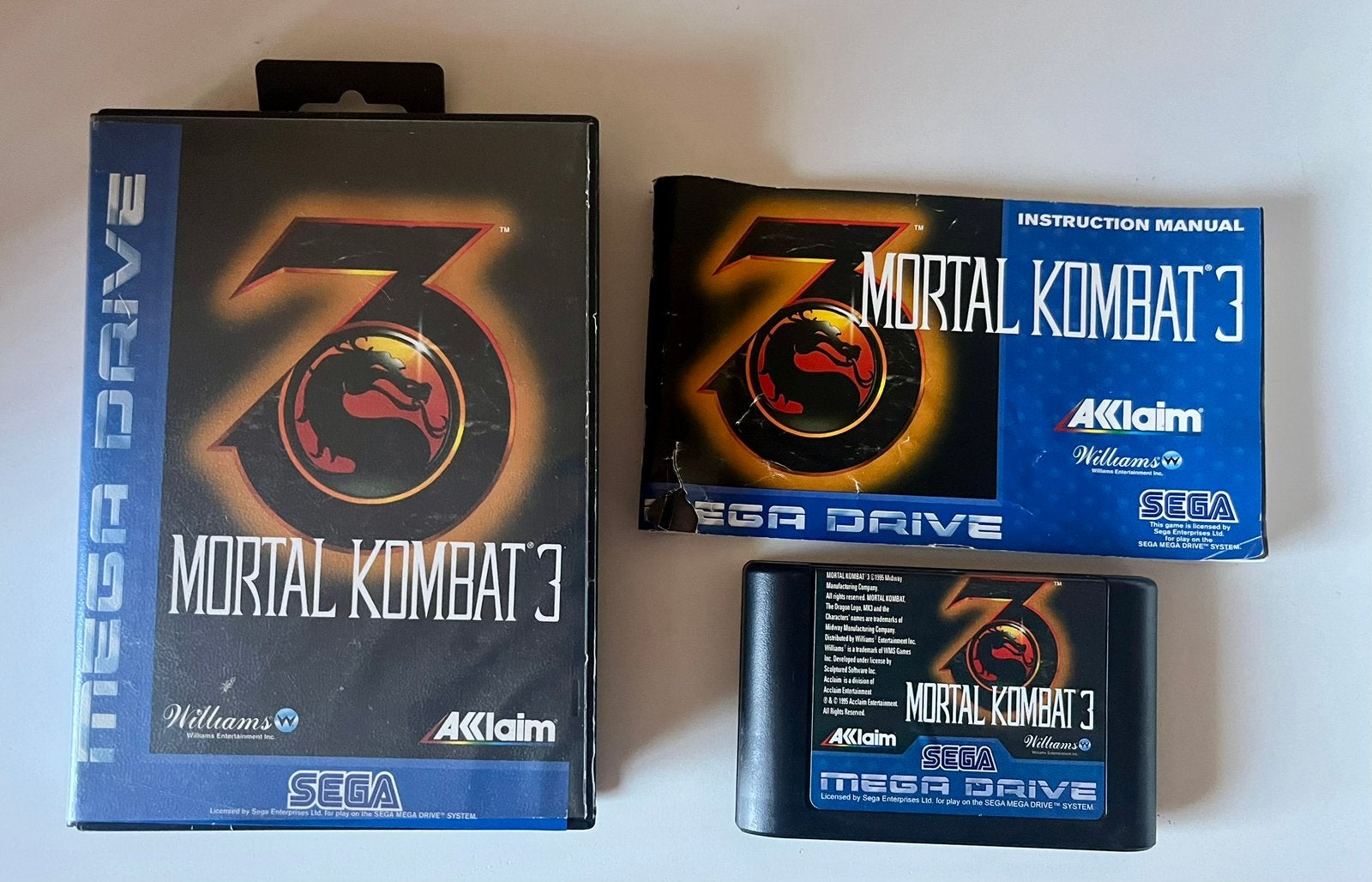 Mortal kombat 3, Games en Spelcomputers, Ophalen, Zo goed als nieuw, Mega Drive