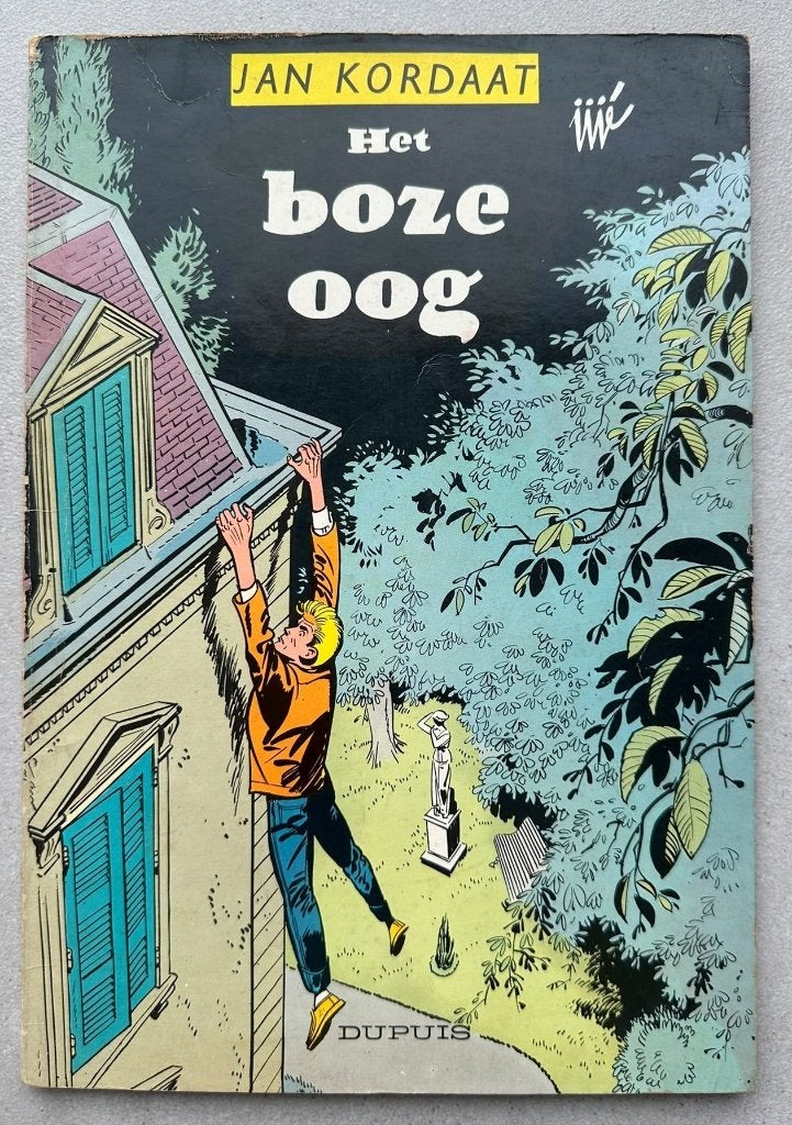 Jan Kordaat - Het boze oog - Eerste druk 1960, Gelezen, Eén stripboek, Ophalen of Verzenden, Jijé