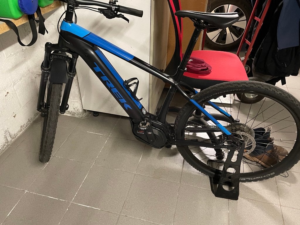 Elektrische mountainbike Trek, Fietsen en Brommers, Ophalen, Heren, Zo goed als nieuw, Schijfrem