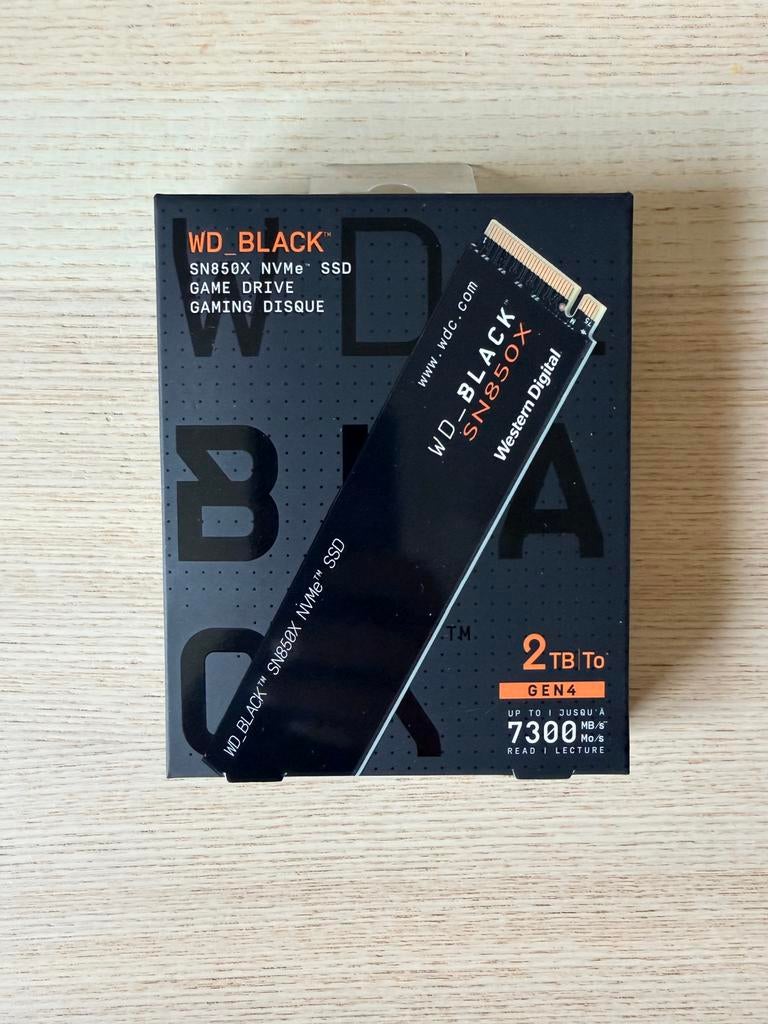 WD Black SN850X NVMe 2 TB SSD NIEUW verzegeld, Computers en Software, Harde schijven, Desktop, Intern, SSD, Ophalen