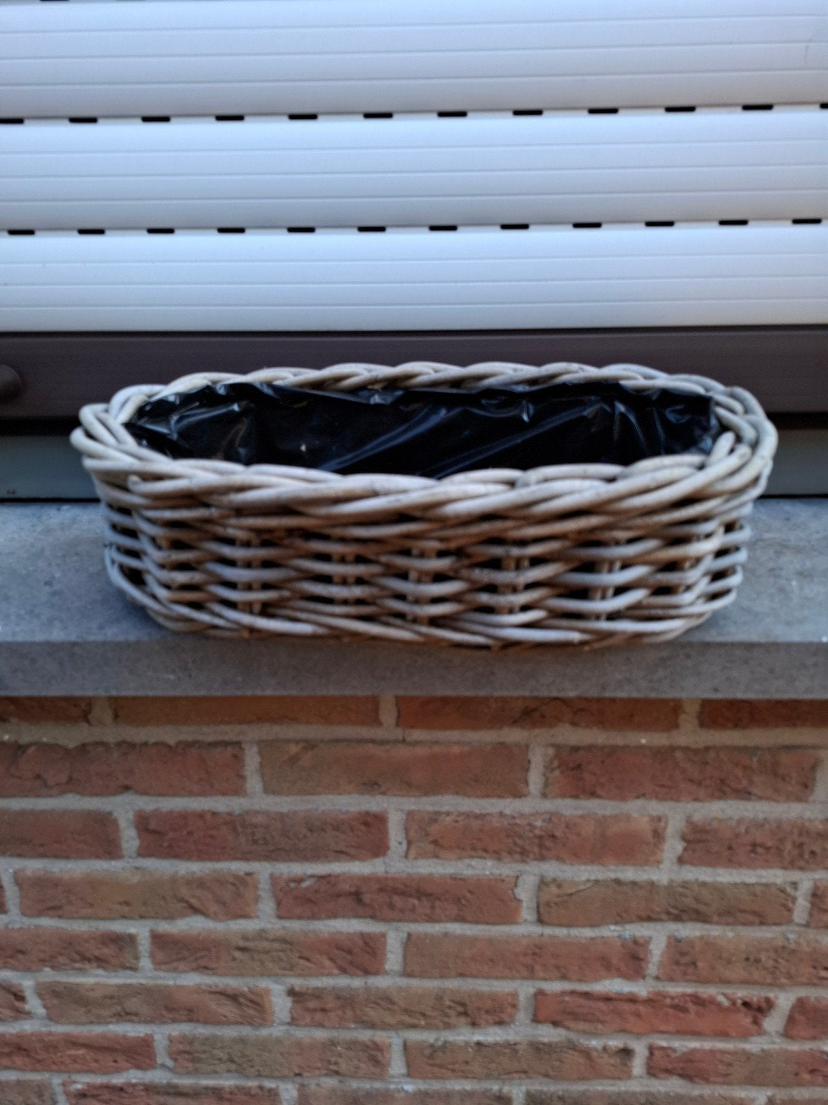 Rieten mandje, Tuin en Terras, Bloembakken en Plantenbakken, Ophalen