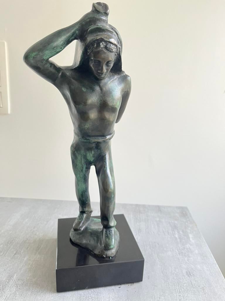 Sculpture En Bronze,, Enlèvement, Bronze
