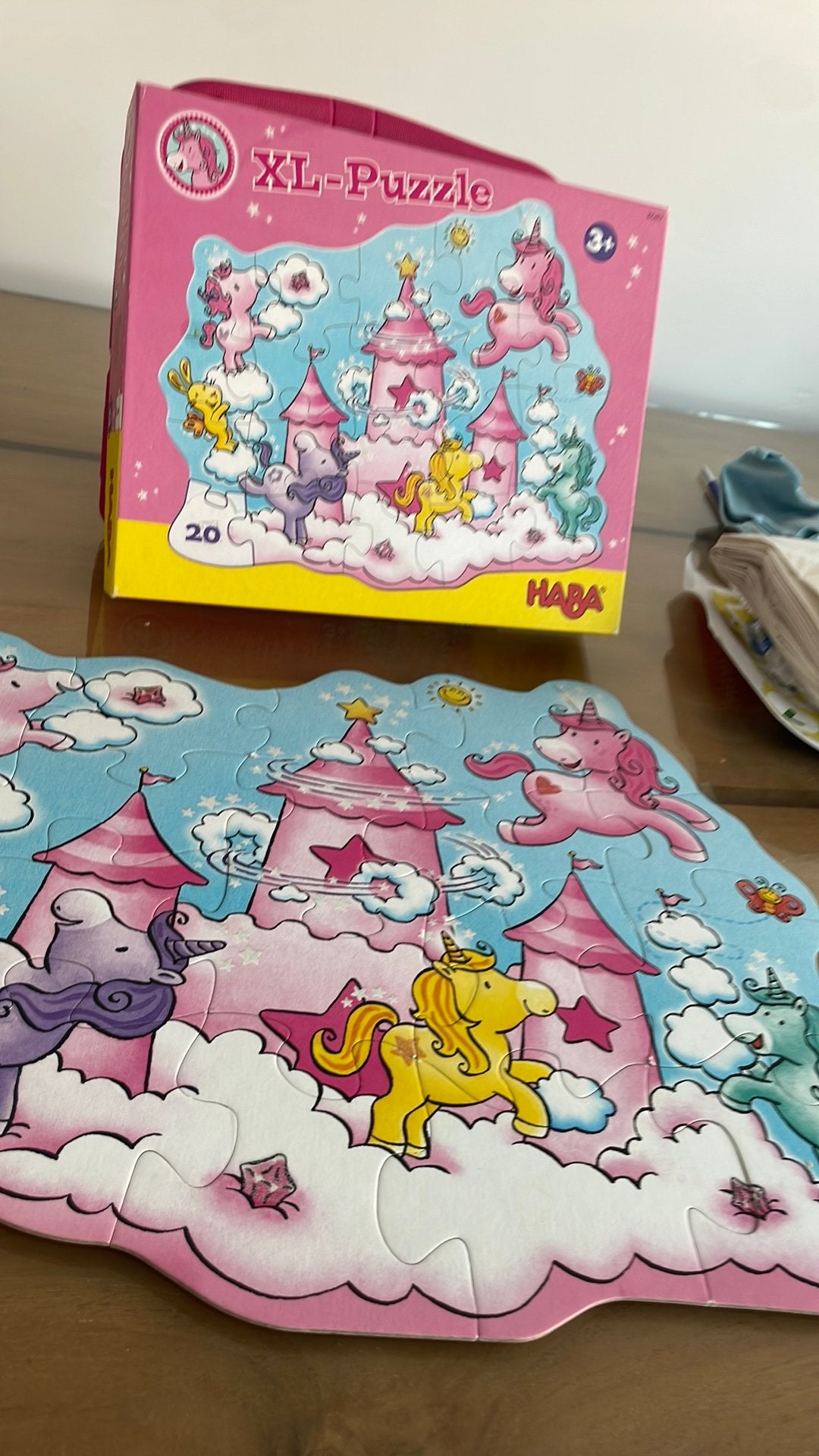 Xl puzzel haba 20 stuks, Kinderen en Baby's, Ophalen of Verzenden, Zo goed als nieuw