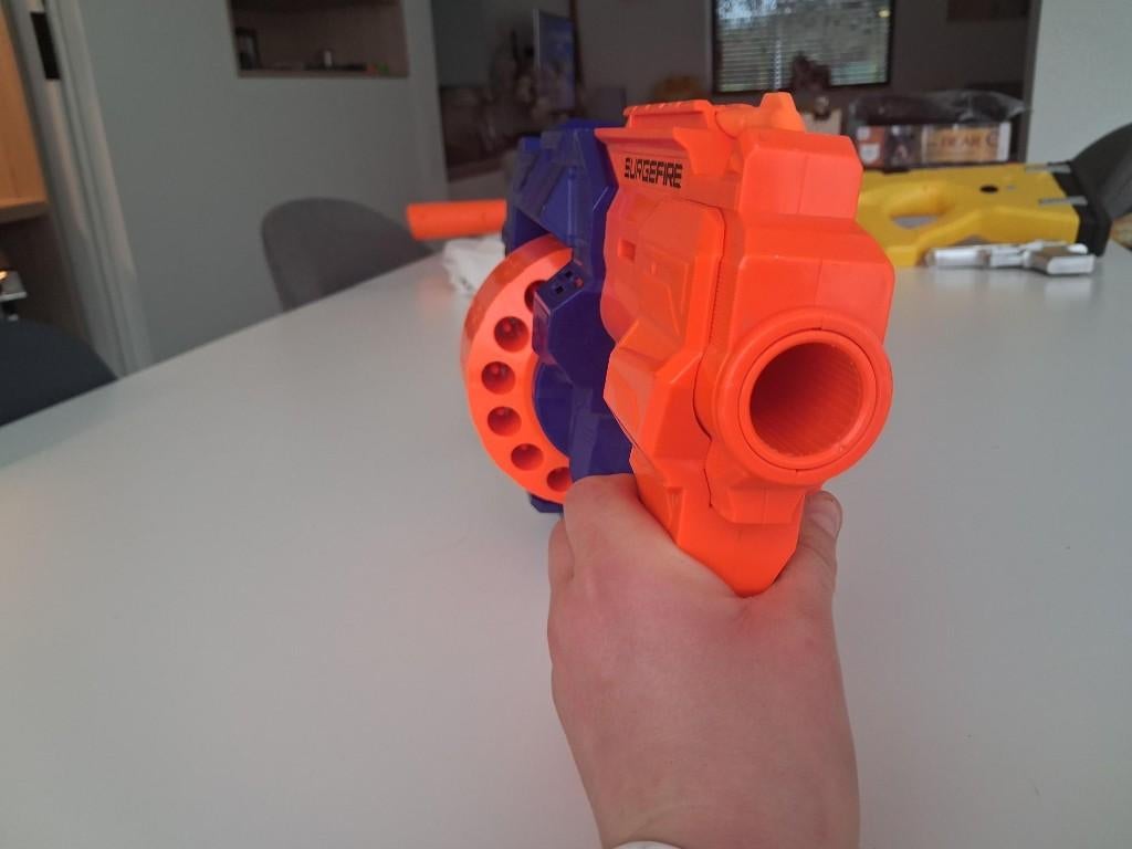 Nerf-geweer, Enlèvement, Utilisé