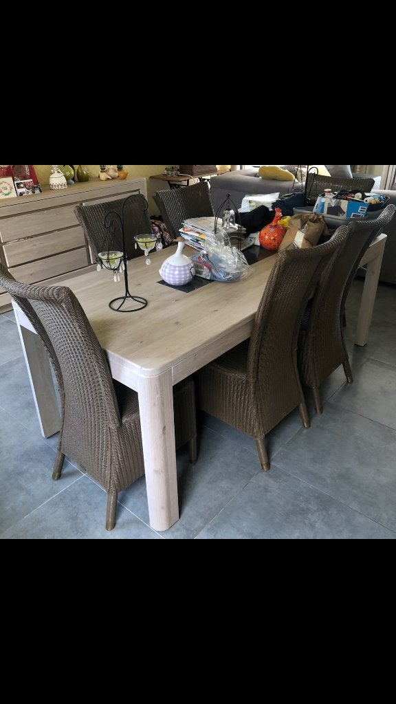 Salle à manger, Enlèvement, Comme neuf, Bois et verre