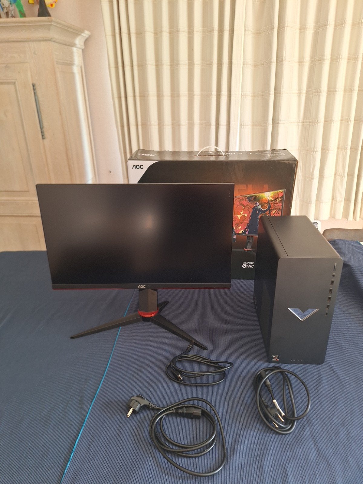 Ordinateur de jeu HP Victus | RX 6600 XT | Ryzen 5, Avec carte vidéo, 4 Ghz ou plus, HP, SSD