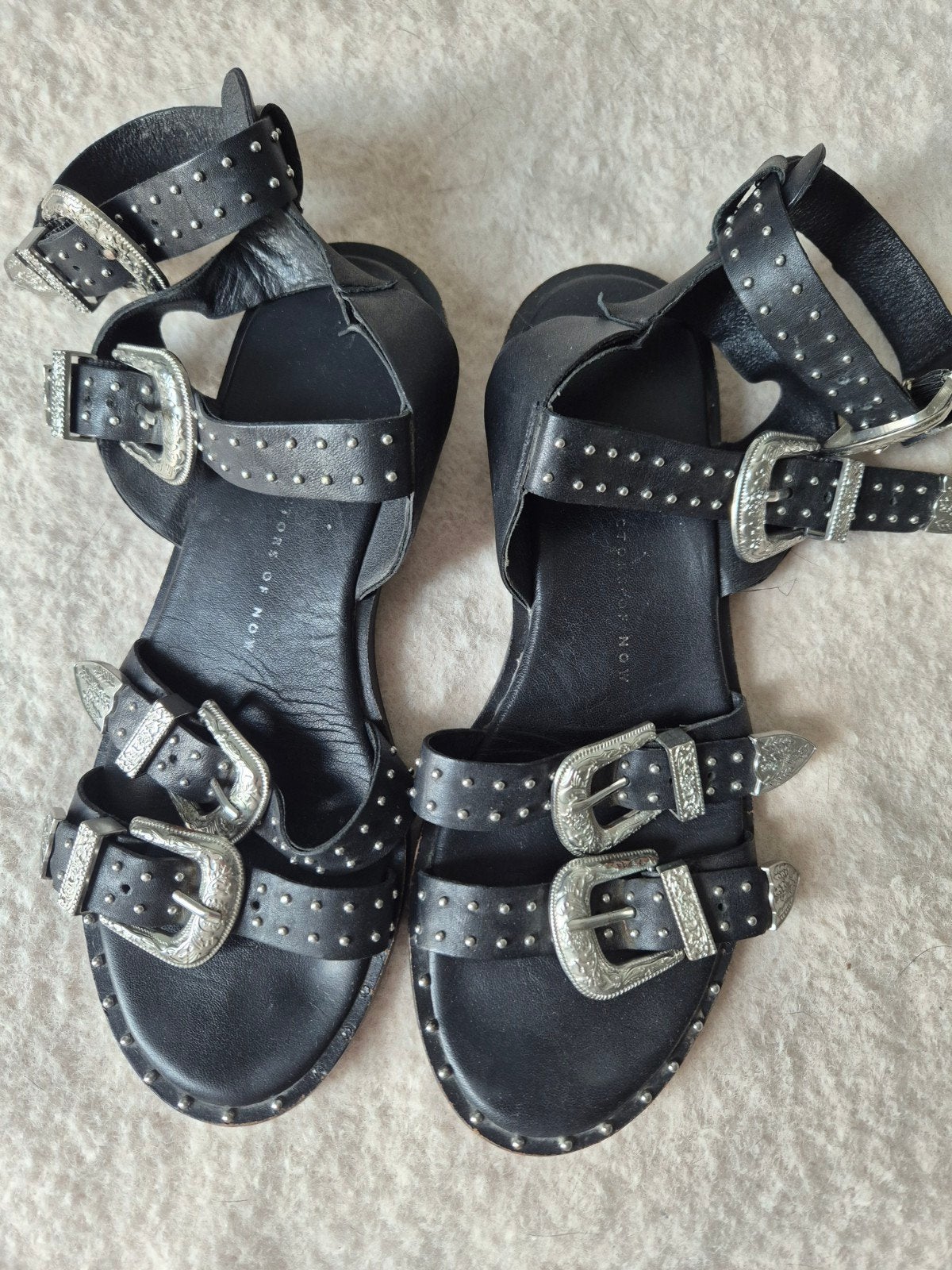 zwarte sandalen bronx zilver detail, Kleding | Dames, Bronx, Zwart, Gedragen, Sandalen of Muiltjes