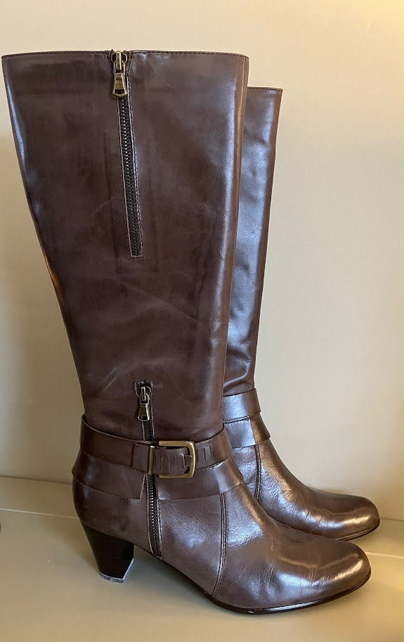 Botte en cuir Veronella pour femme 39 NOUVEAUTÉ !, Enlèvement ou Envoi, Brun