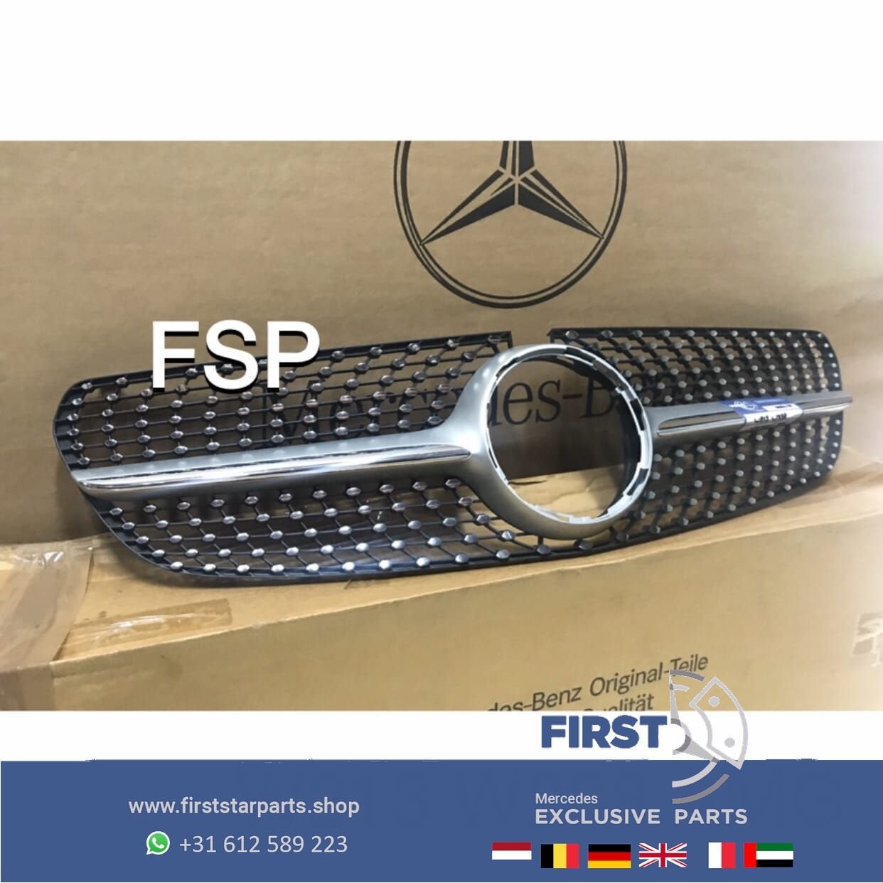 W213 W238 E KLASSE DIAMOND GRIL origineel Mercedes 2016-2020, Auto-onderdelen, Gebruikt, -, Ophalen of Verzenden, -