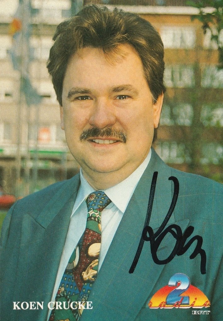 Koen Crucke - foto met handtekening - 1994, Collections, Enlèvement ou Envoi, Comme neuf, Photo ou Carte, Signé