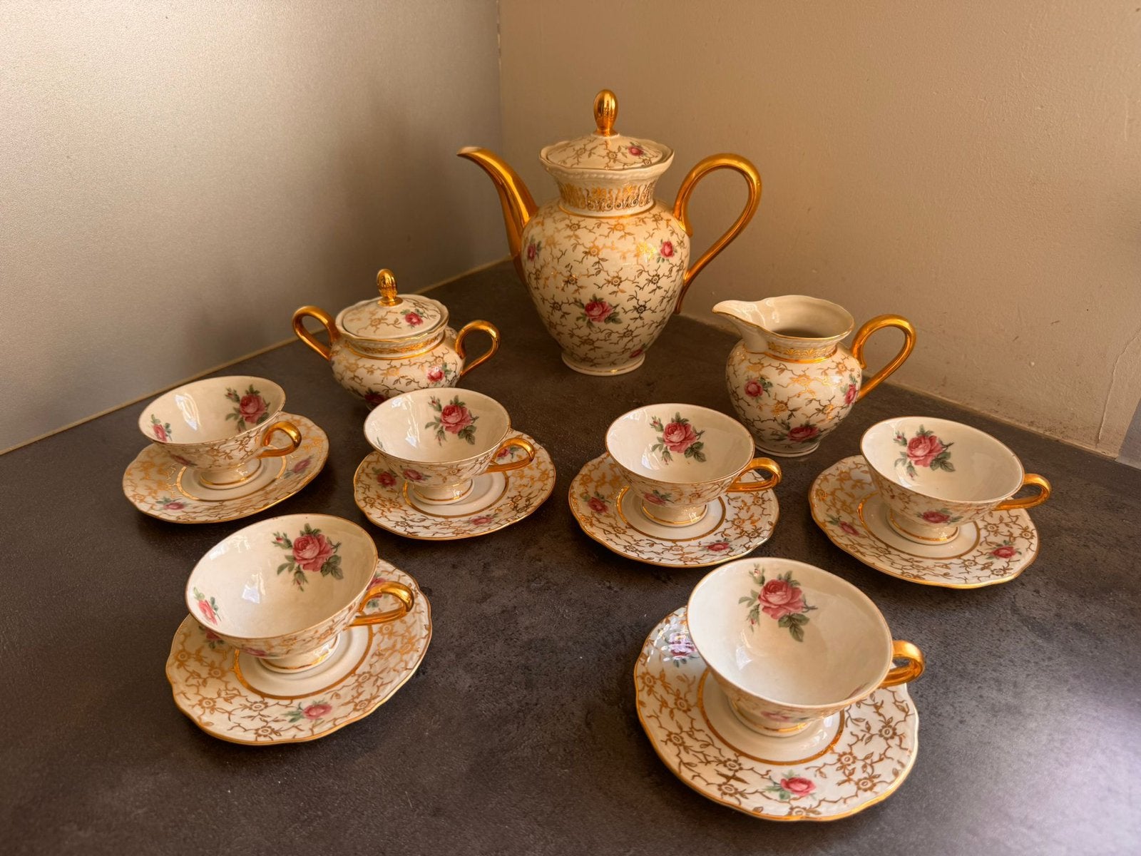 Vinted servies bavaria winterling - gestempeld en genummerd, Ophalen of Verzenden