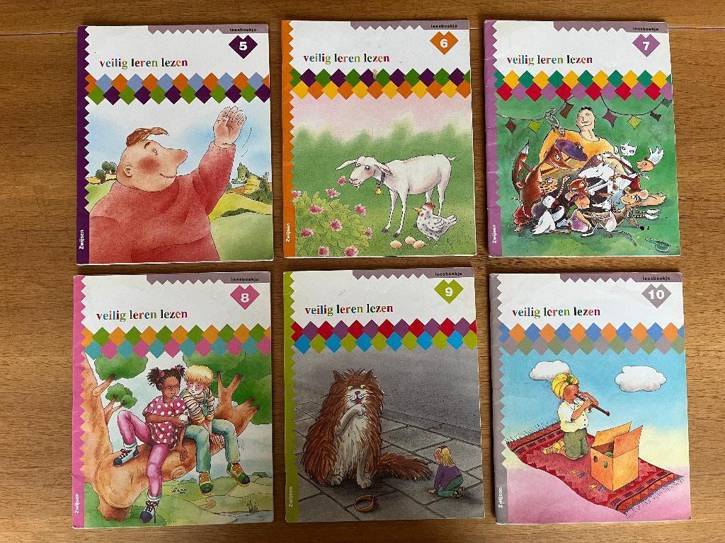 6 leesboekjes 'veilig leren lezen', Boeken, Ophalen of Verzenden, Gelezen, Fictie algemeen