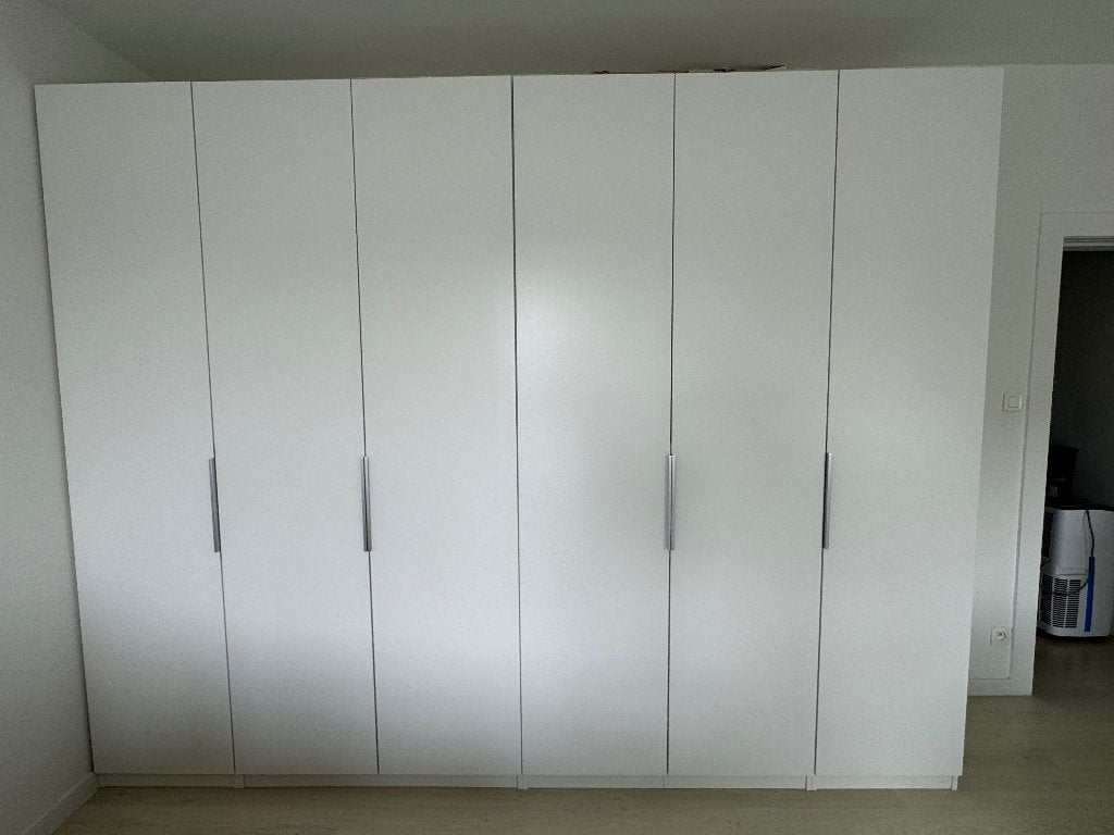 Witte IKEA PAX-kast – 300 cm breed, Huis en Inrichting, Kasten | Kleerkasten, Ophalen, 200 cm of meer, 200 cm of meer, Overige houtsoorten