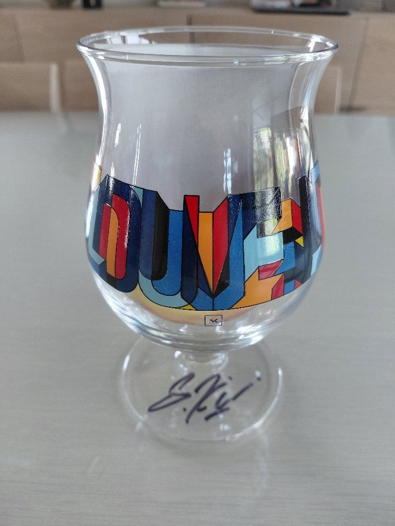 DUVEL glas Said Kinos met handtekening, Verzamelen, Ophalen, Nieuw, Glas of Glazen, Duvel