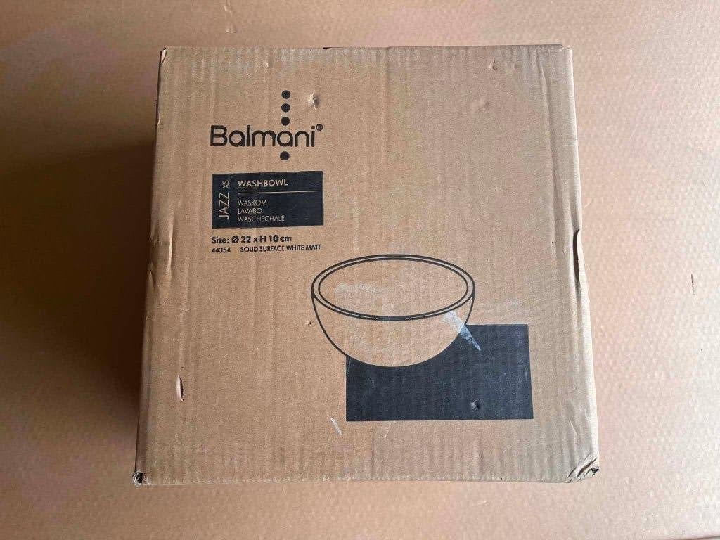 Balmani Jazz Waskom - Solid Surface Mat Wit (Nieuw!), Huis en Inrichting, Badkamer | Badkamermeubels, Ophalen of Verzenden, Nieuw
