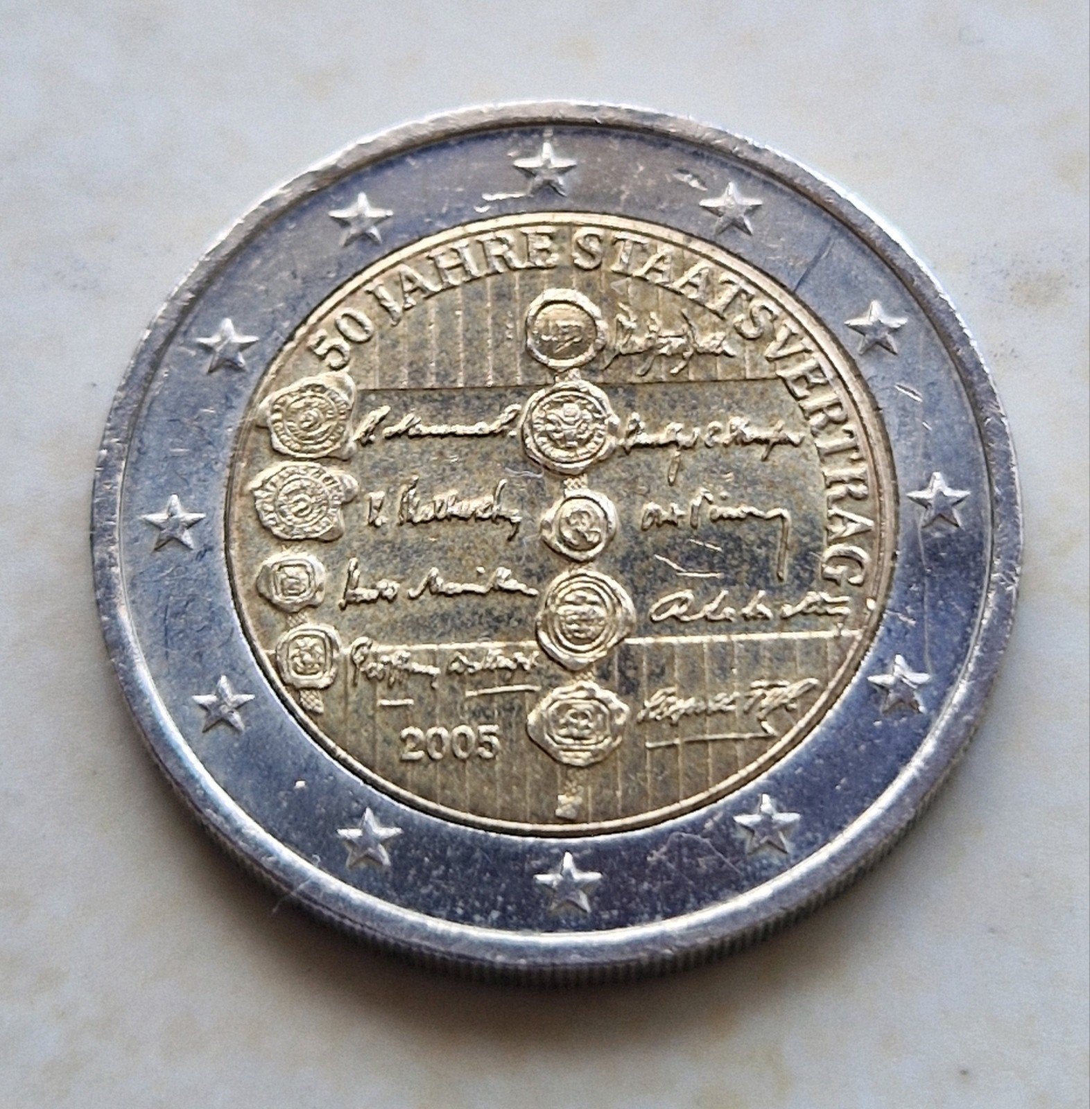 2005 Austria , 2 Euro Coin, Ophalen of Verzenden, 2 euro