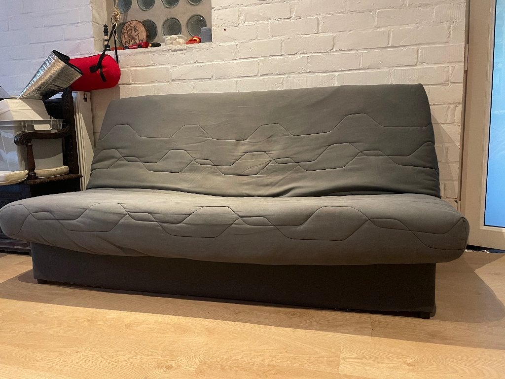 Canapé-lit, Maison & Meubles, Chambre à coucher | Canapés-lits, Utilisé, 120 cm, 190 cm ou moins, Queen size, Bleu, Enlèvement