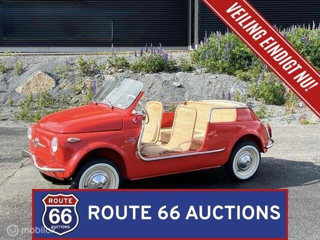 Fiat 500 Jolly Spiaggina | 1964 | Route 66 Auctions, Autos, Achat, Entreprise, Boîte manuelle, Autre carrosserie