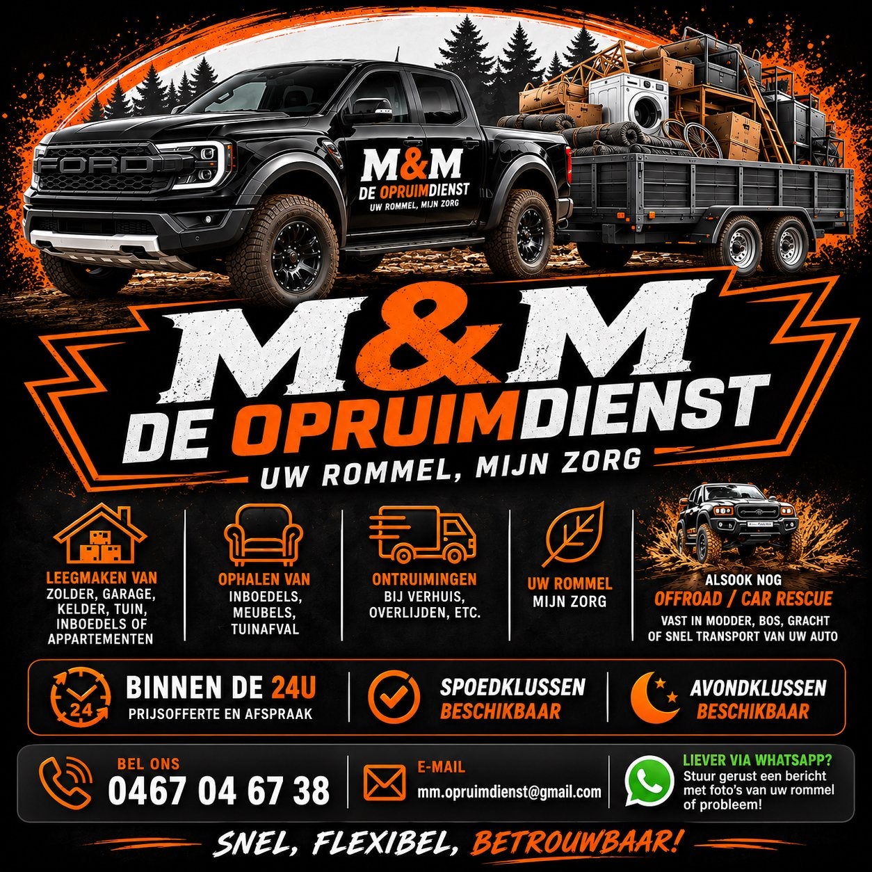 opruimdienst limburg 24/7, Ophalen