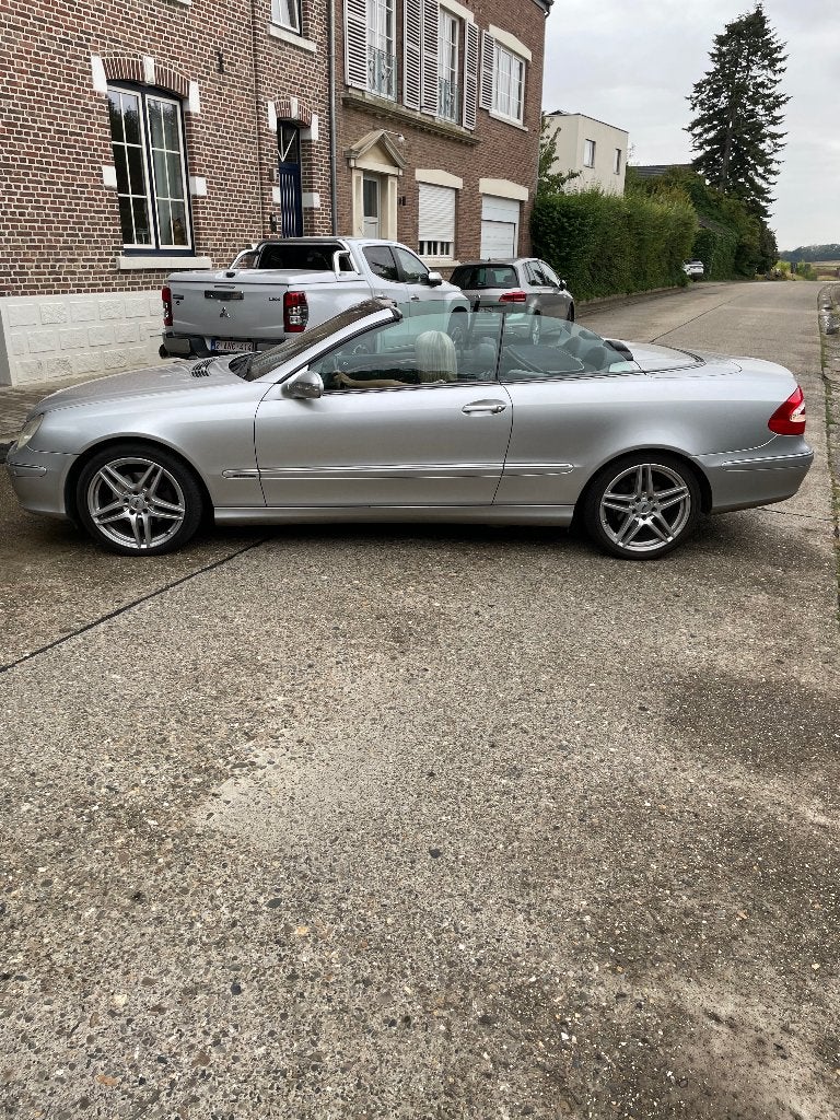 Mercedes clk200 cabrio, Auto's, Achterwielaandrijving, Zwart, 4 cilinders, Cabriolet