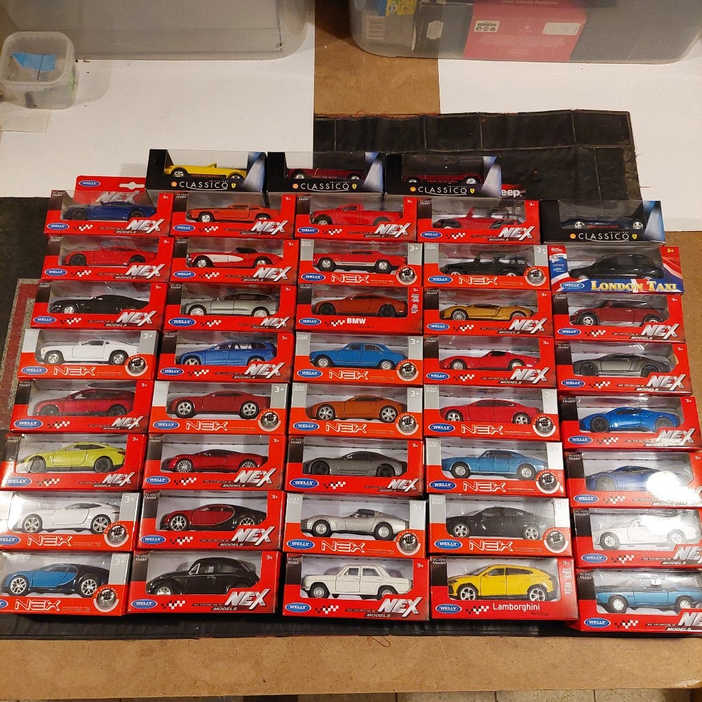 LOT DANS LA BOÎTE WELLY NEX ( 39 PIÈCES), Enlèvement ou Envoi, Comme neuf, Voiture