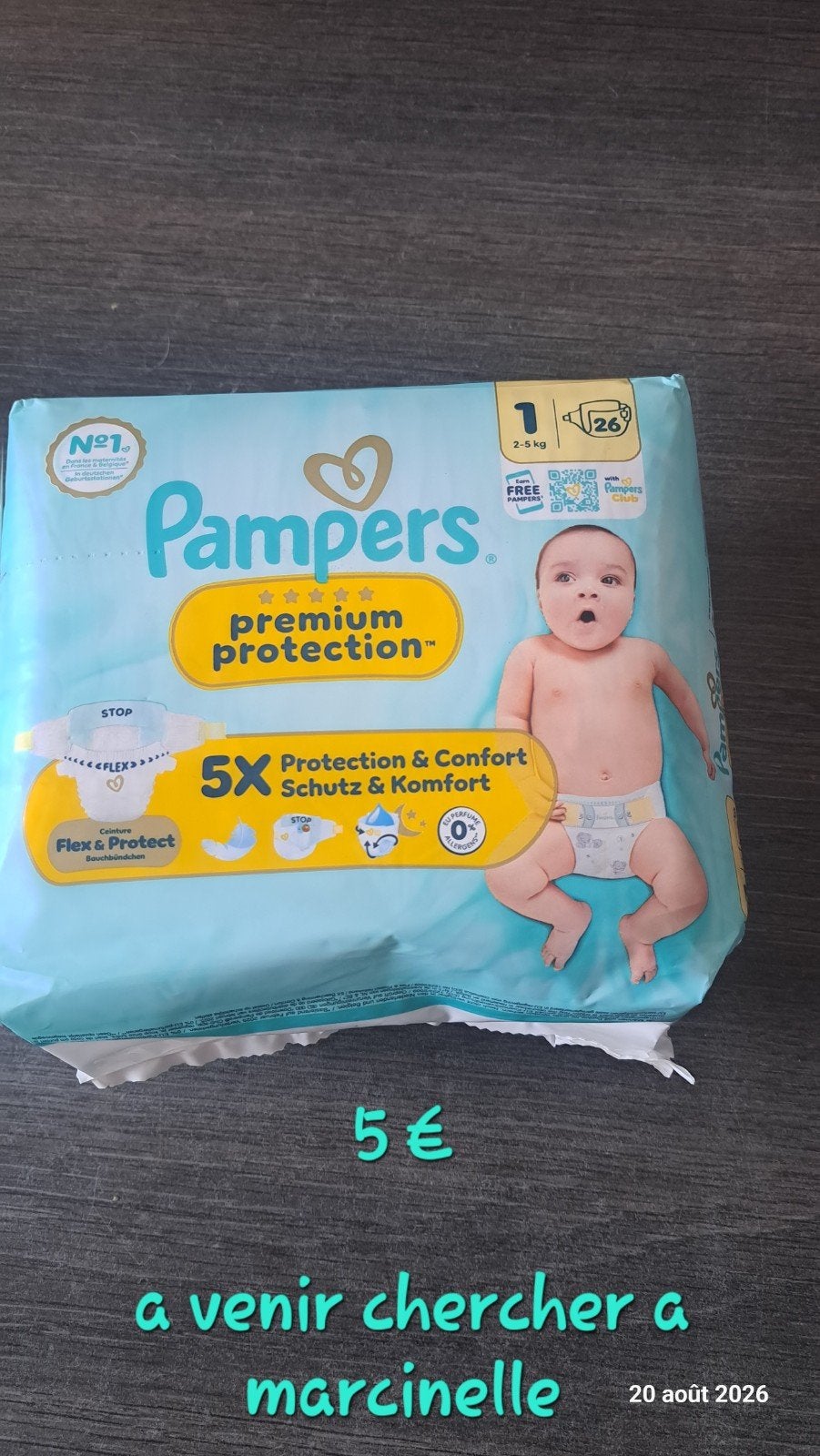Pampers paquet complet, Enlèvement, Neuf, Autres types, Autres marques