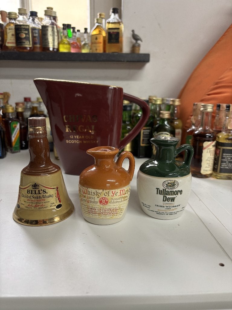 Lot van 3 Vintage Blended Whisky Kruikjes, Ophalen of Verzenden, Gebruikt