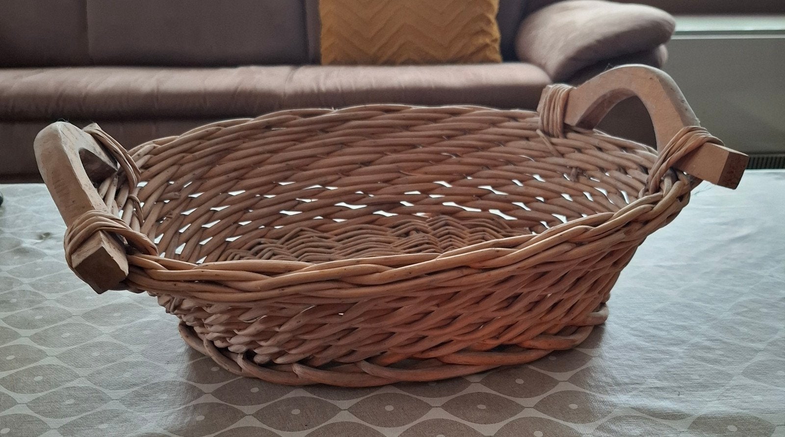 Corbeille en osier, Maison & Meubles, Enlèvement, Utilisé, Panier
