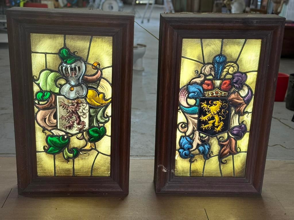 Lichtbakken 2 stuks, Antiek en Kunst, Ophalen