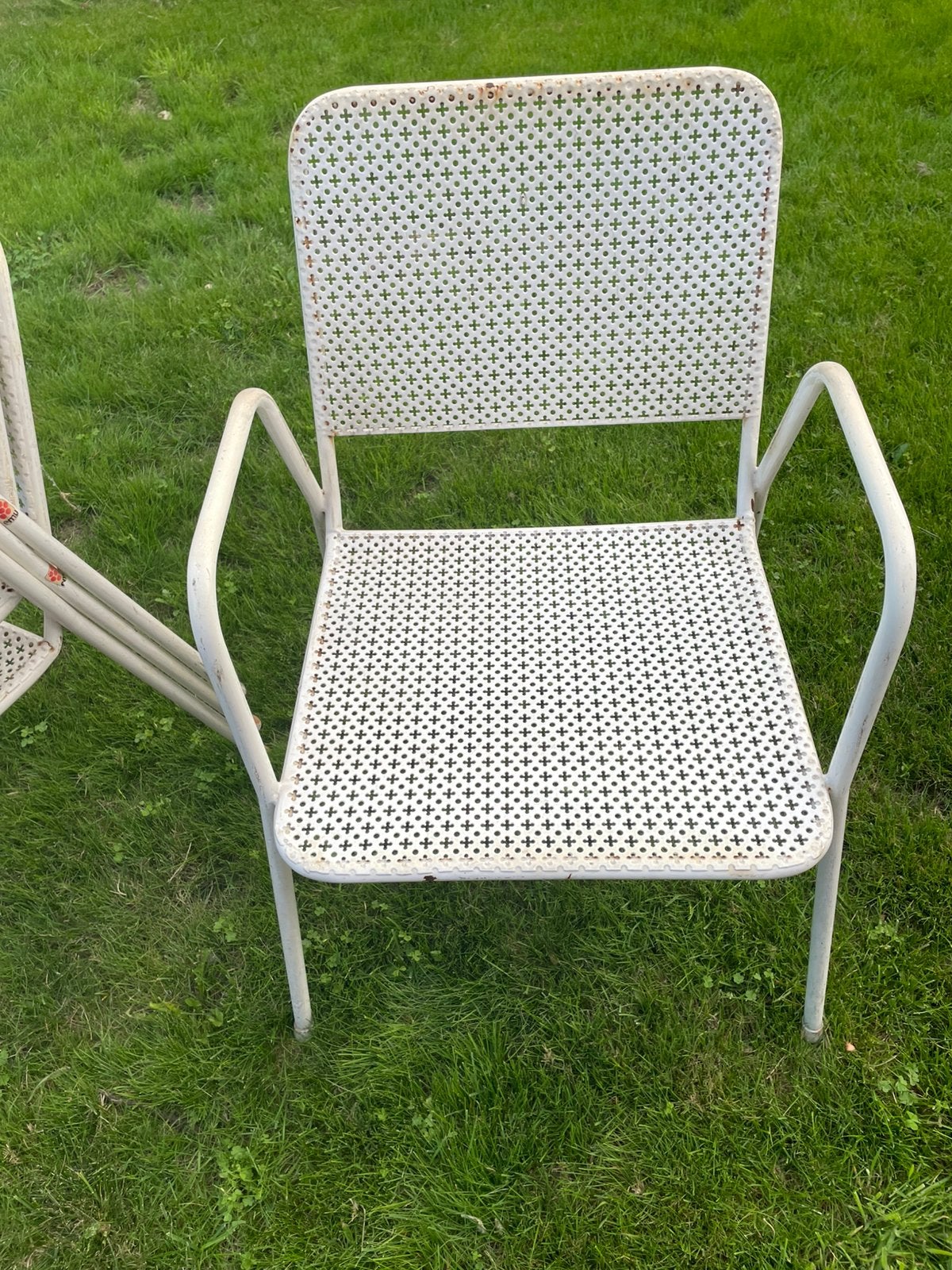 Set van 4 vintage EMU tuinstoelen, Jardin & Terrasse, Enlèvement, Comme neuf