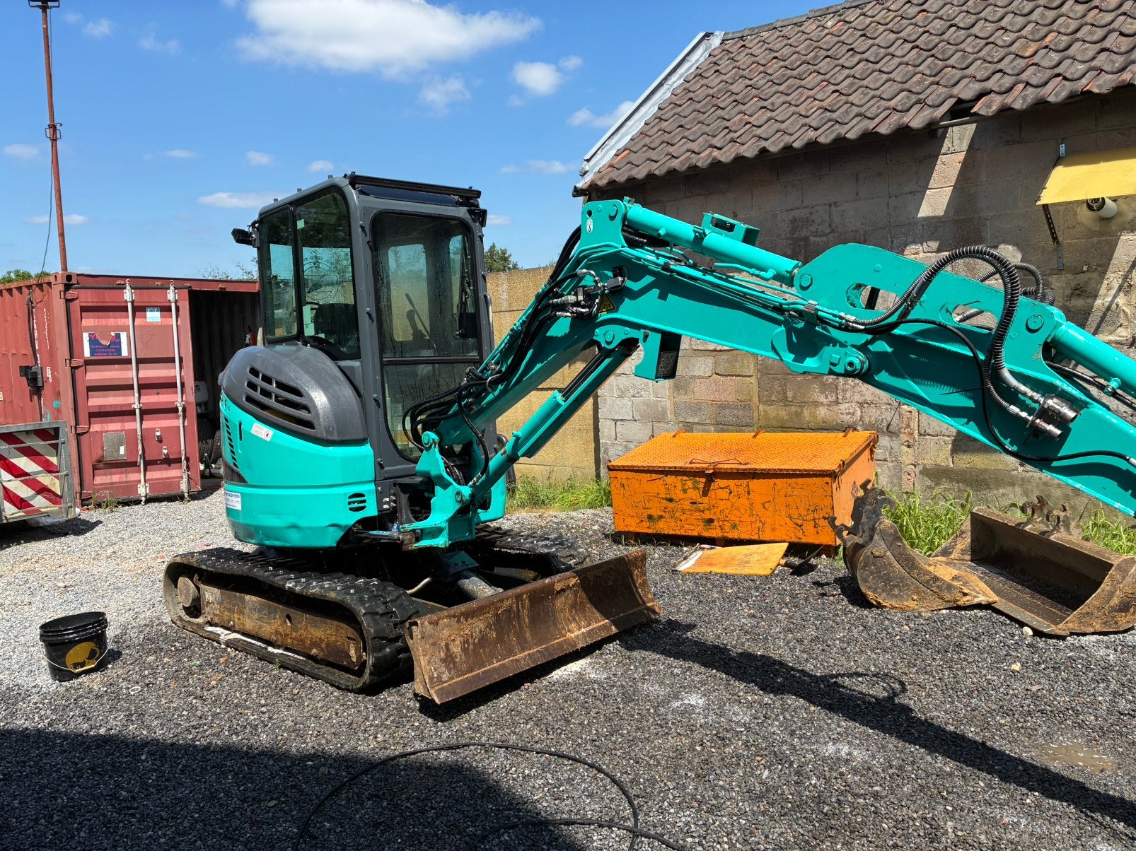 Kobelco sk28r incl bakken set, Articles professionnels, Enlèvement, Labour