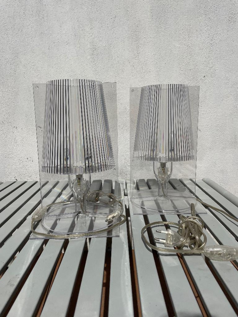 Kartell Take tafellamp 2x, Ophalen of Verzenden, Zo goed als nieuw, Kunststof