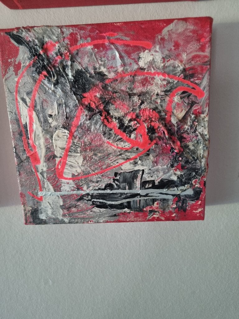 Set de 4 peintures, Antiquités & Art, Art | Peinture | Abstraite, Enlèvement ou Envoi