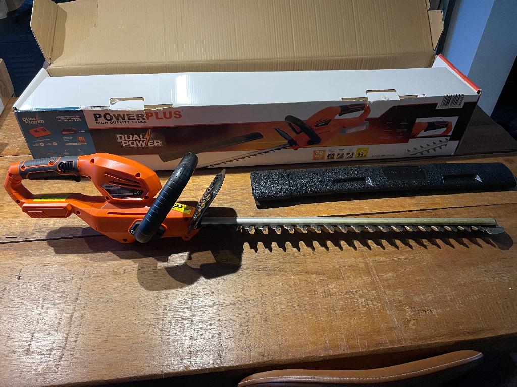 Taille-haie Powerplus, batterie 20 V, Enlèvement, Comme neuf, Batterie, Powerplus