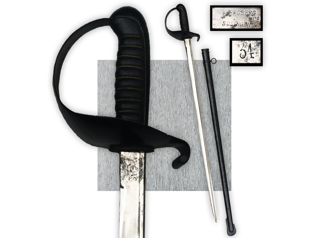 🚨RARE : SABRE ANGLAIS EXPORT WEYERSBERG KIRSCHBAUM, Collections, Envoi, Armée de terre, Épée ou sabre