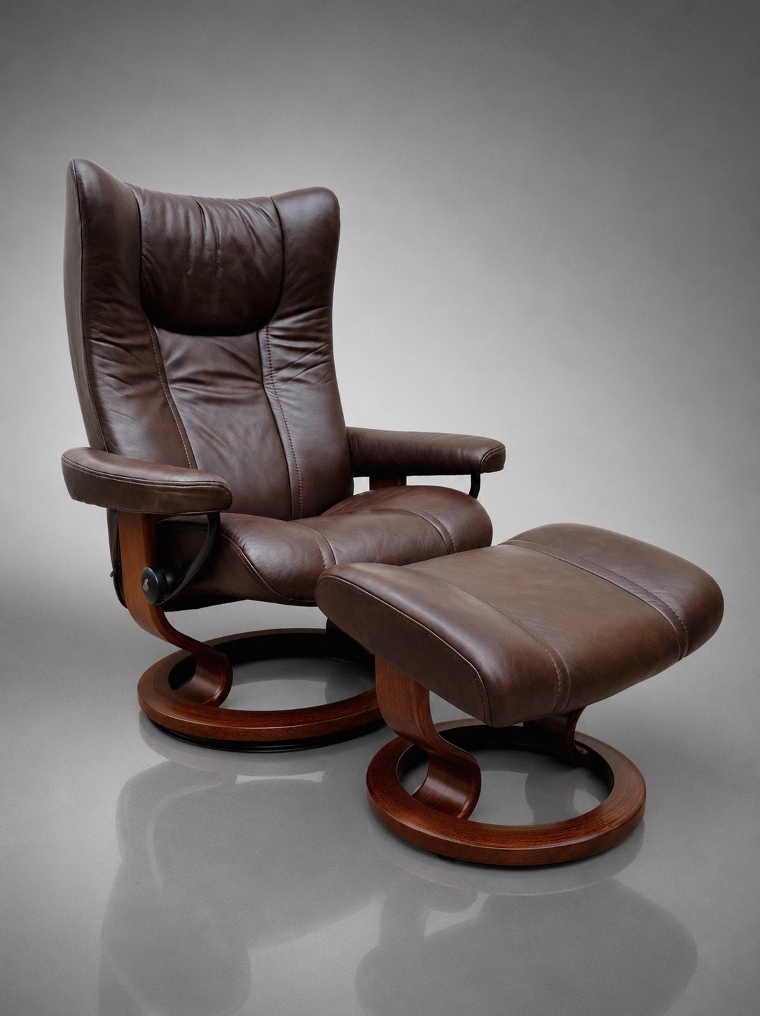 Une magnifique aile et un hocker Stressless, Maison & Meubles, Enlèvement ou Envoi, Cuir