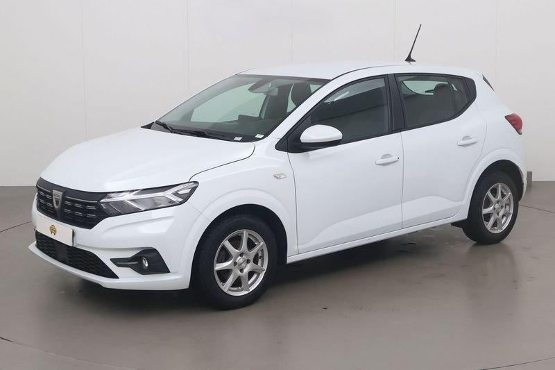 Dacia Sandero confort 67, Auto's, 121 g/km, Gebruikt, Overige bekleding, Wit