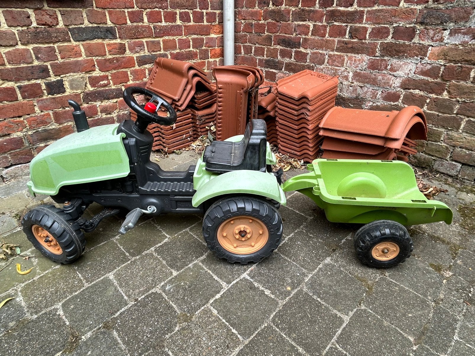 Speelgoedtractor met aanhangwagen, Kinderen en Baby's, Ophalen, Gebruikt