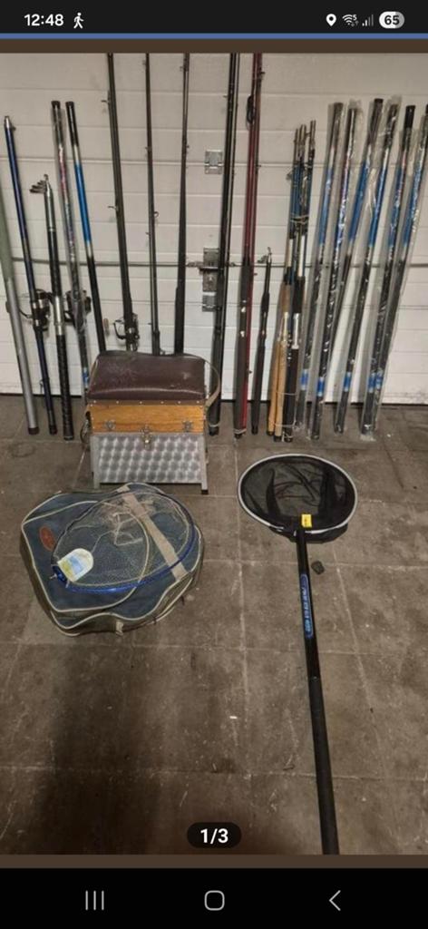 22 hengels molens en matriaal, Ophalen