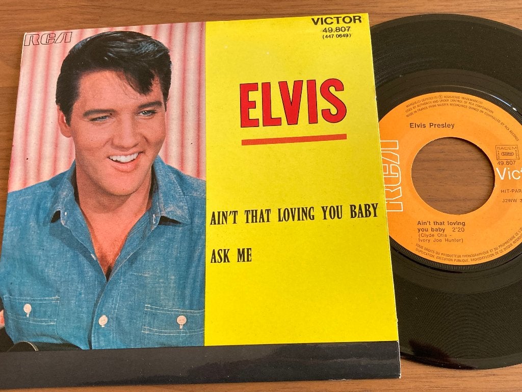 Elvis Presley – Ain't That Loving You Baby, Ophalen of Verzenden, Zo goed als nieuw, 7 inch