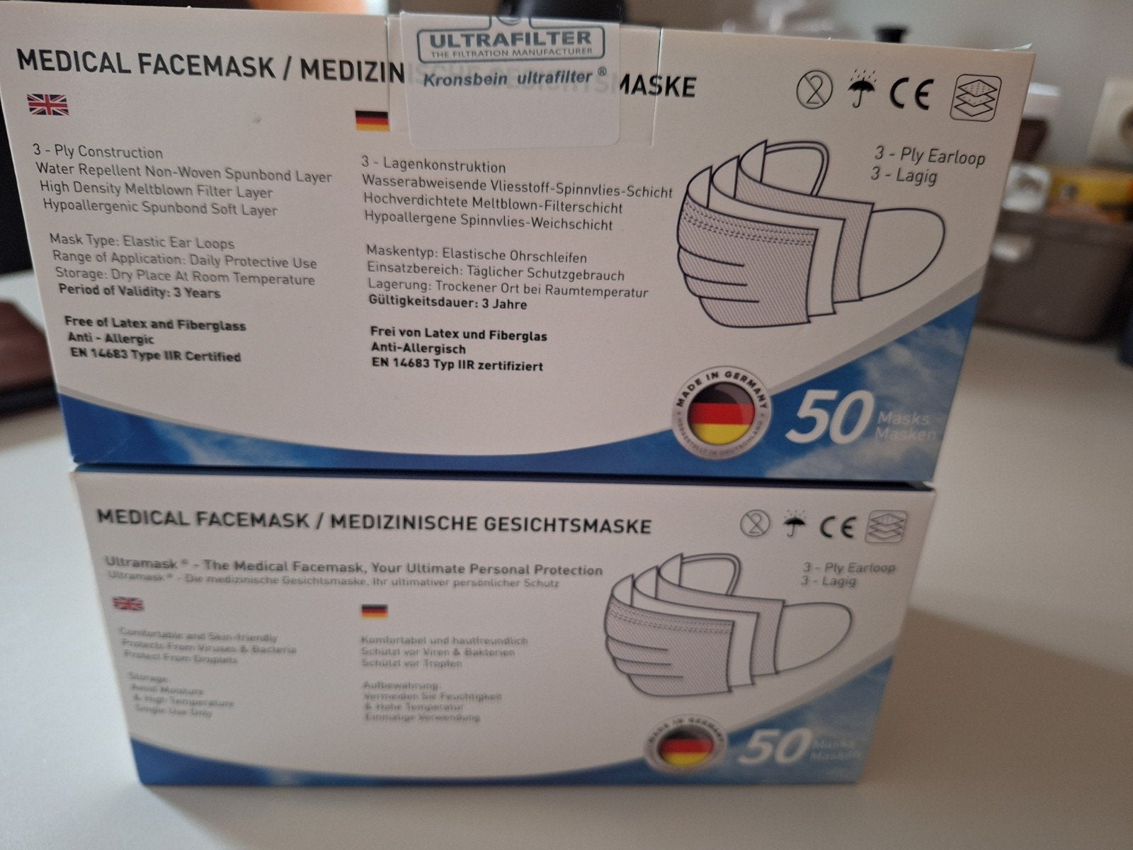 gratis  4 nieuwe dozen mondmaskers, Ophalen
