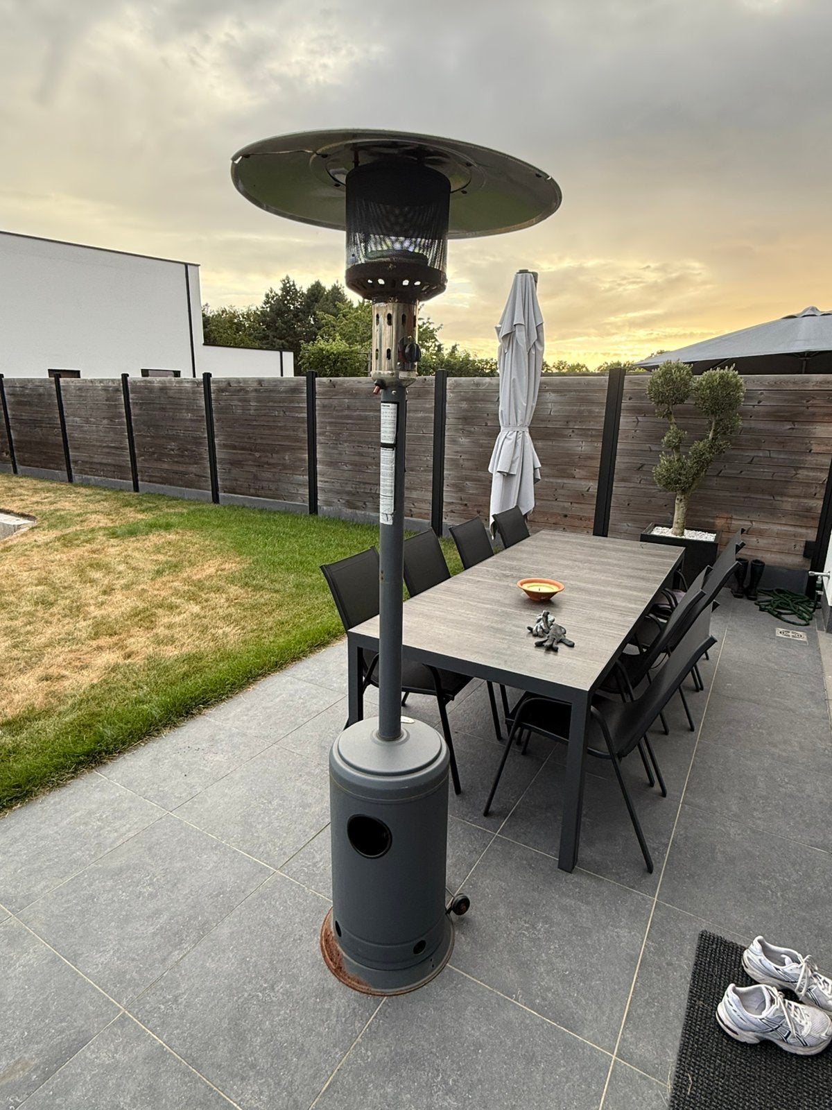 Terrasverwarmer practo gas, Ophalen, Zo goed als nieuw, Gas