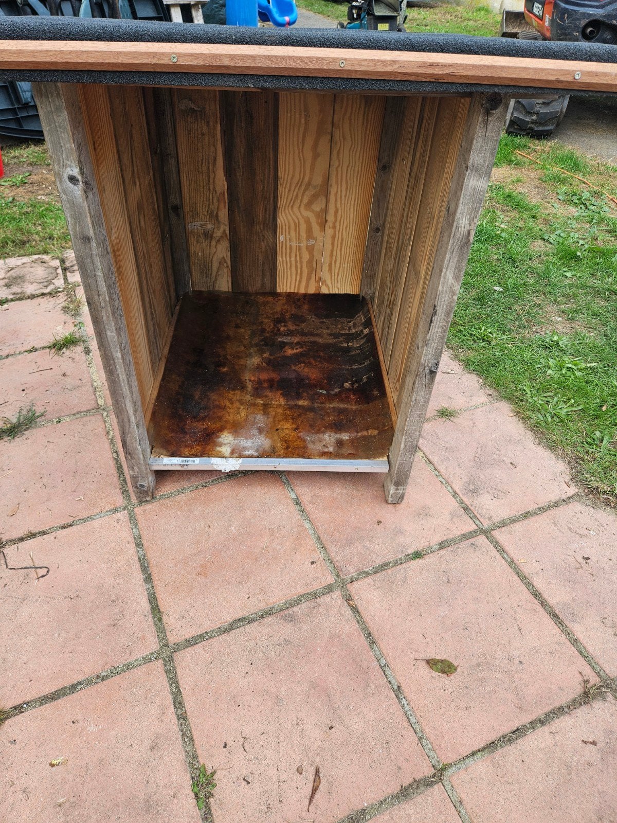 petite maison pour bois de chauffage 85x85x85 cm neuve faite, Enlèvement